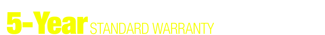 5-Year Warranty Graphic